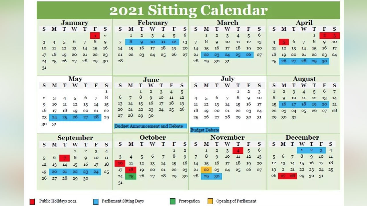 2021 Parliament sitting dates confirmed FBC News